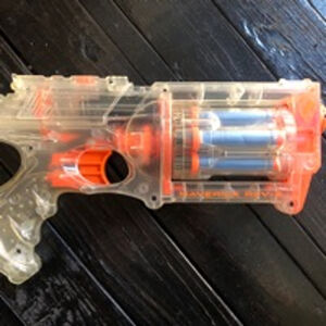 Nerf Maverick Rev-6 Toy Gun Clear/Orange One Size